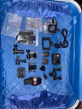 APEMAN A79 Action Camera 4K 20MP with External Microphone Accessory Kit